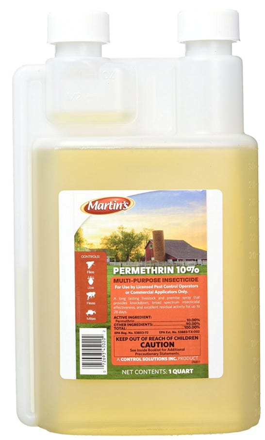 Photo of Sawyer's 1/2% permethrin spray bottle - click to order